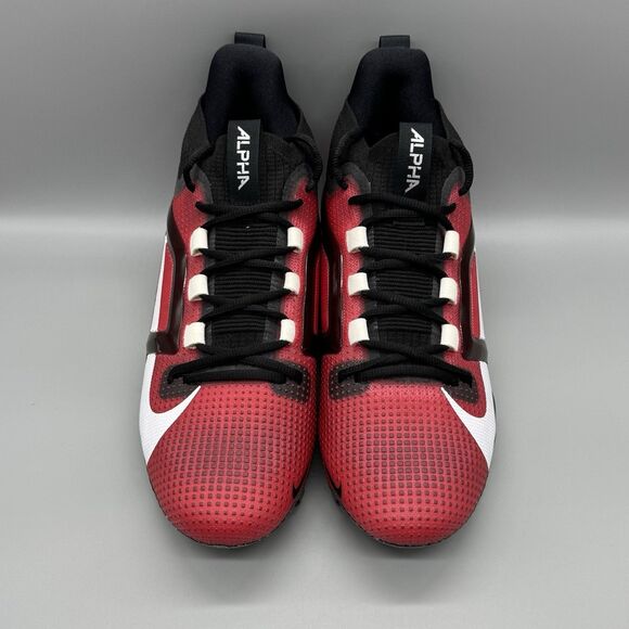 Nike Alpha Menace 4 Elite Football Cleats FD7036-600 Men’s Size 11 Red Black - Picture 3 of 9